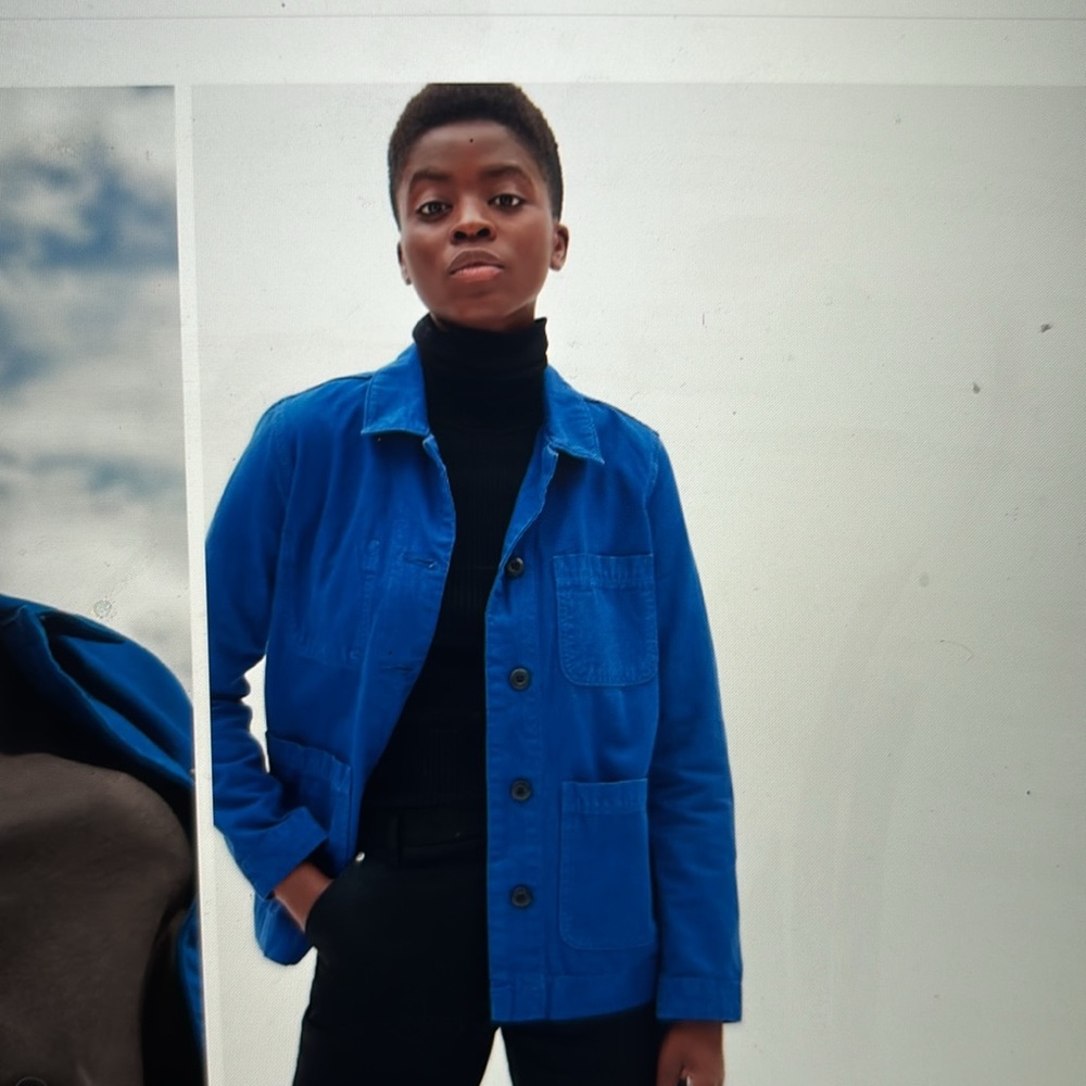 Everlane blue chore jacket size small